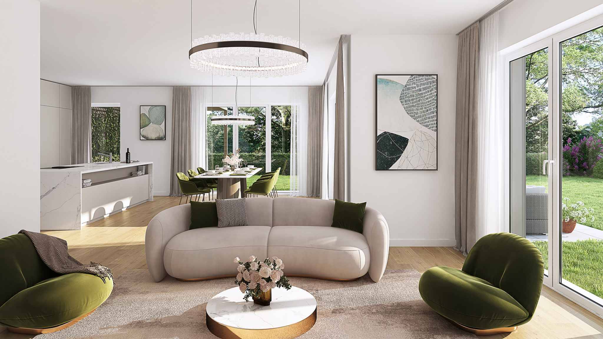 Projet contemporain – Lot B dans un ensemble de deux villas jumelées