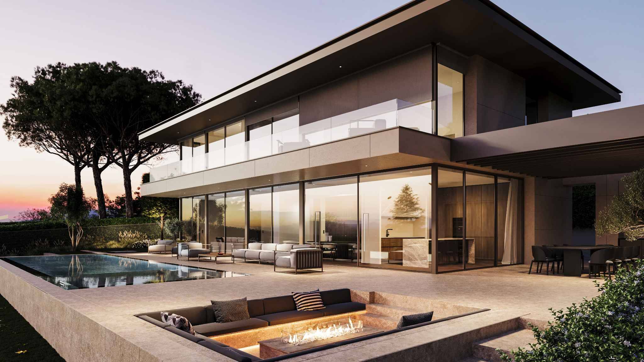 Villa d’exception au bord du lac - piscine miroir & espaces bien-être