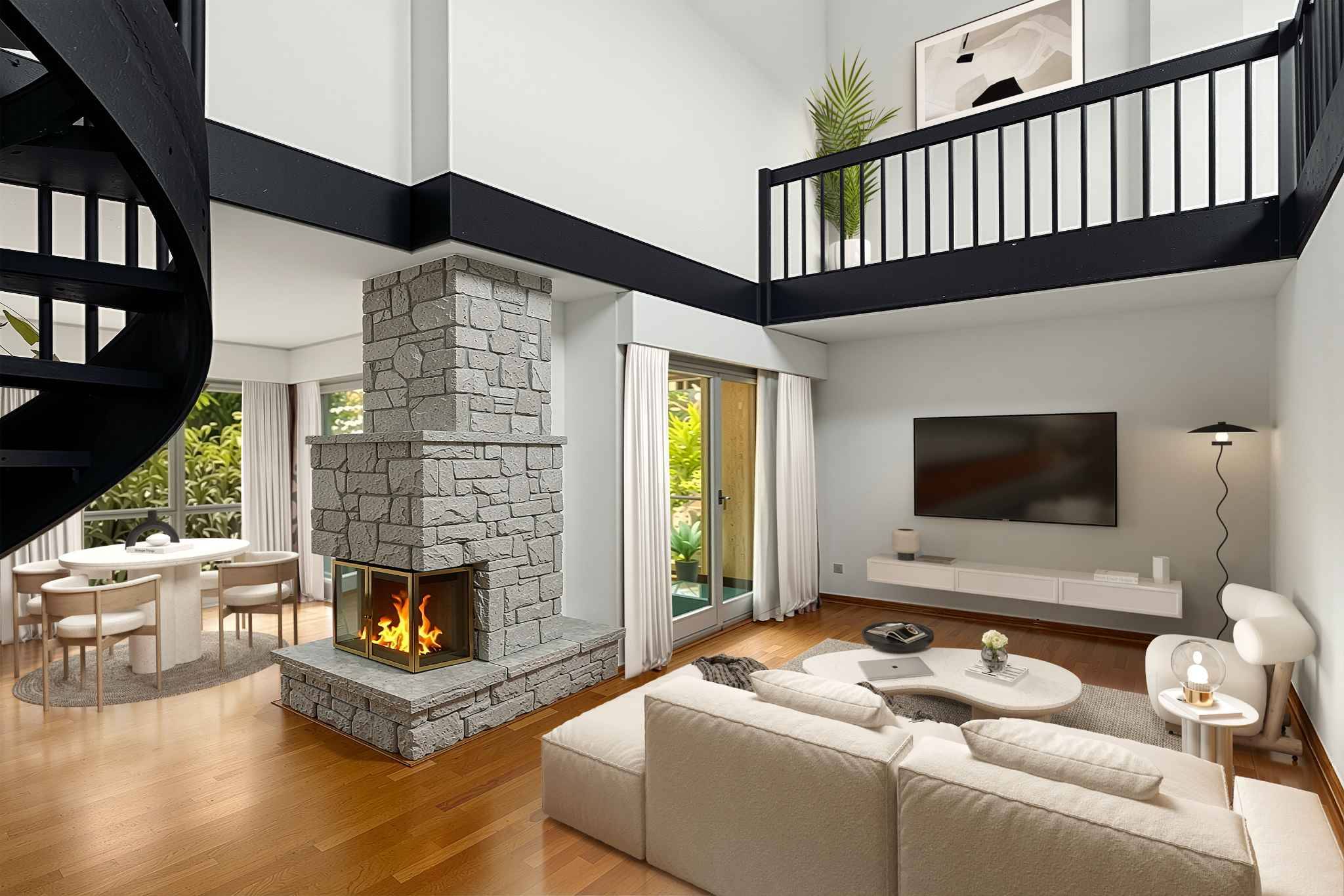 Spacieux duplex de 5.5 pièces avec généreux balcon