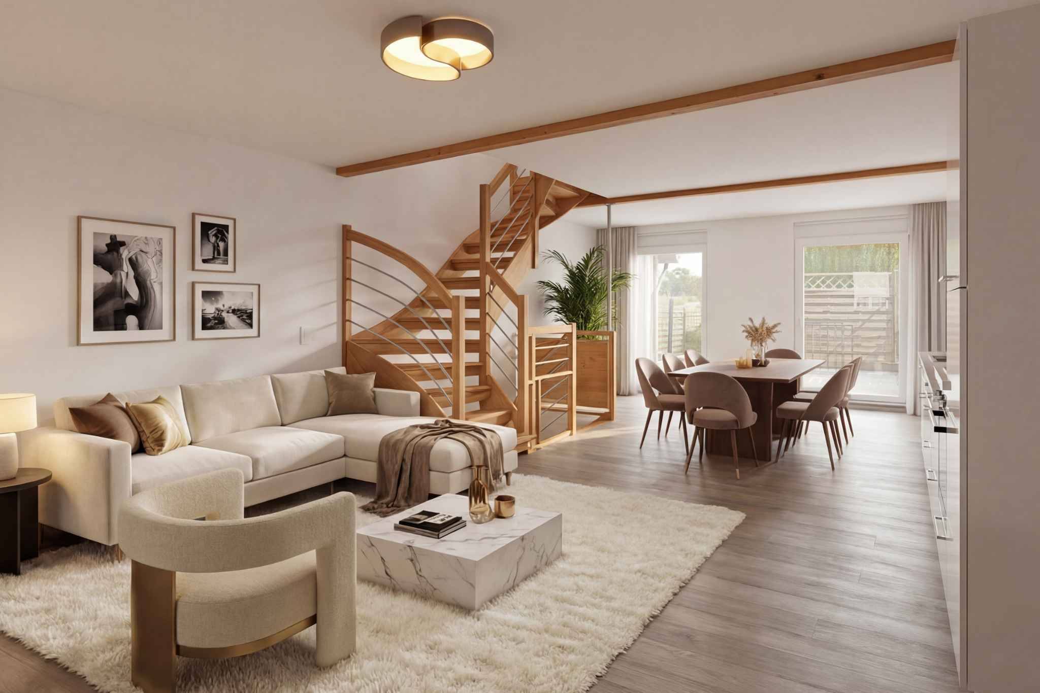 Triplex écologique et raffiné au cœur de Perroy