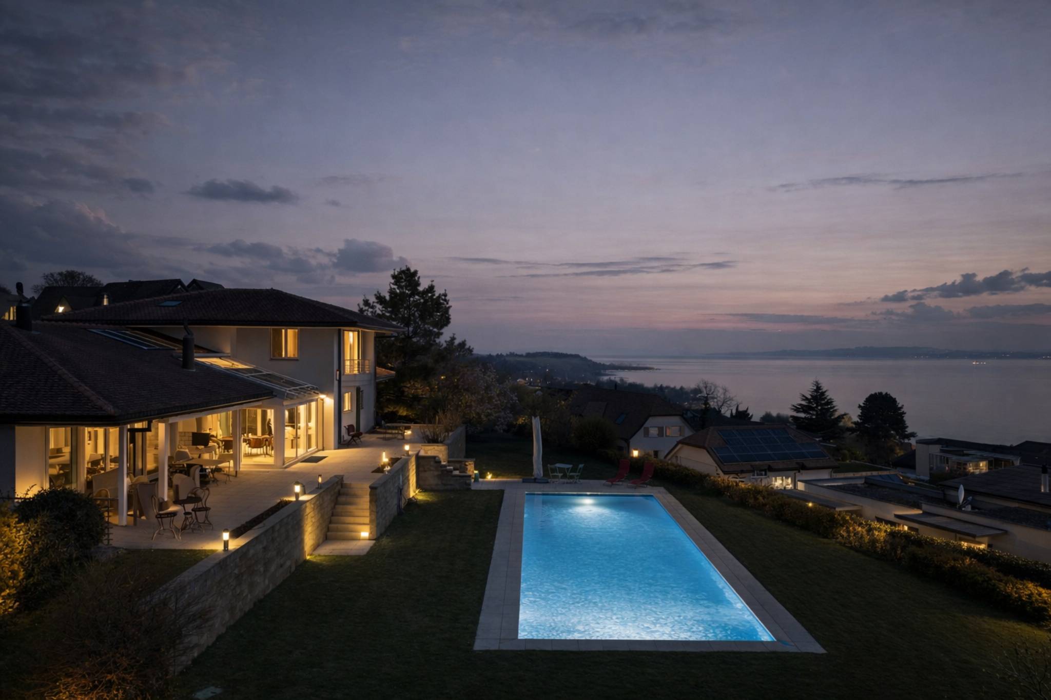 Villa contemporaine avec piscine et vue panoramique