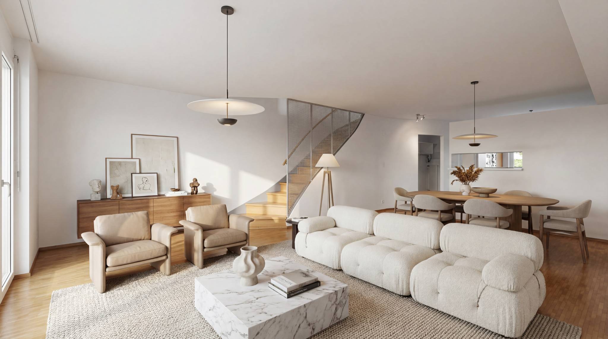 SPACIEUX 5.5 PIÈCES EN TRIPLEX AU CŒUR DE CHAVORNAY