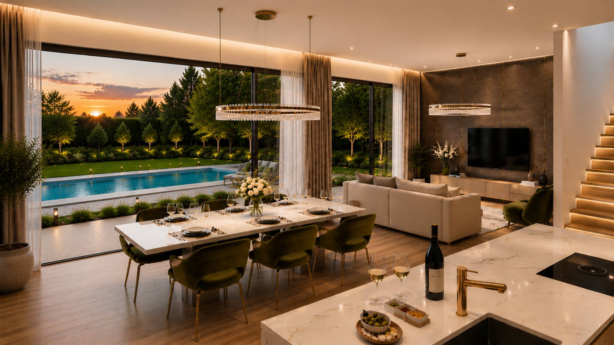Projet contemporain – Lot B dans un ensemble de deux villas mitoyennes