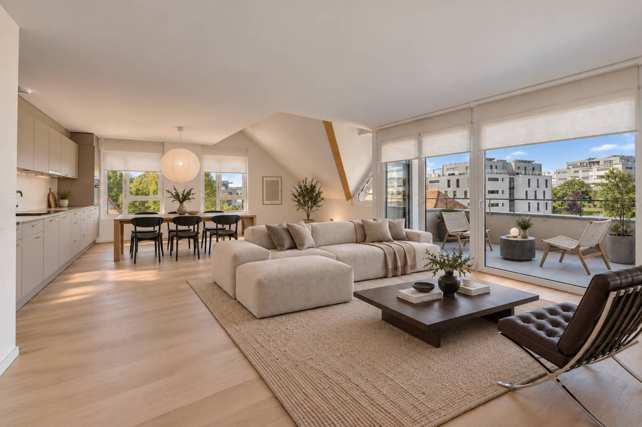 Neuf - Magnifique duplex avec balcon et vue sur le Jura