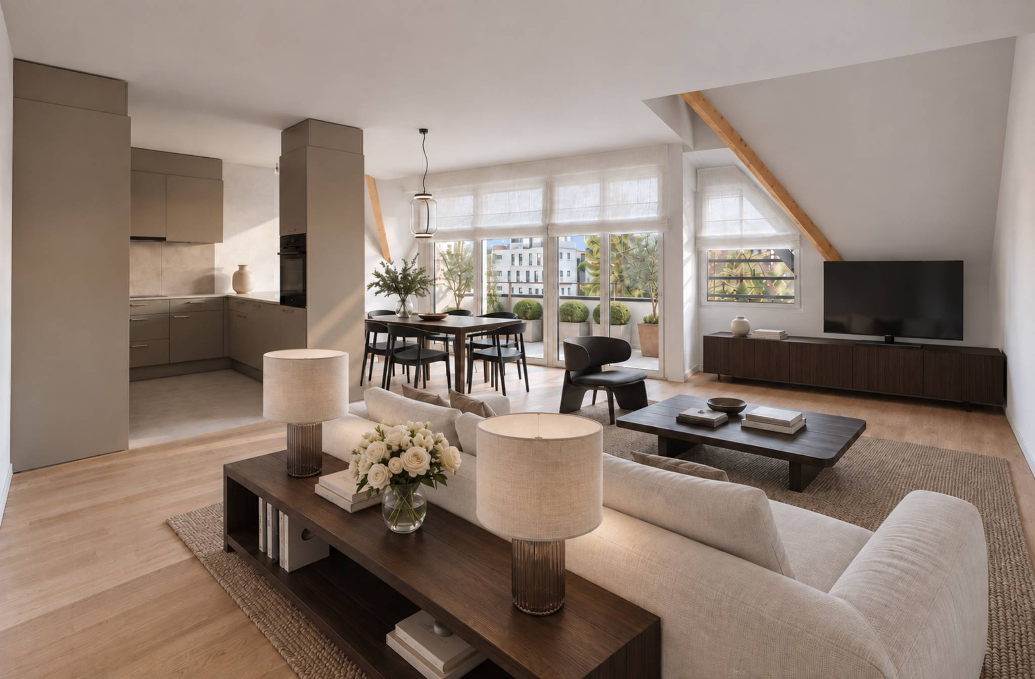 Spacieux séjour et belles chambres pour ce 5.5 pièces en duplex